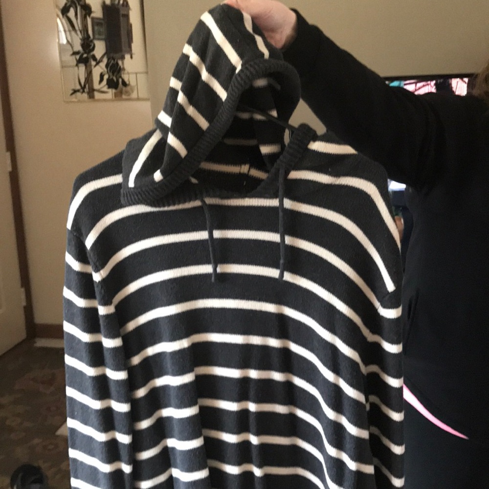 Clean knit sweater hoodie